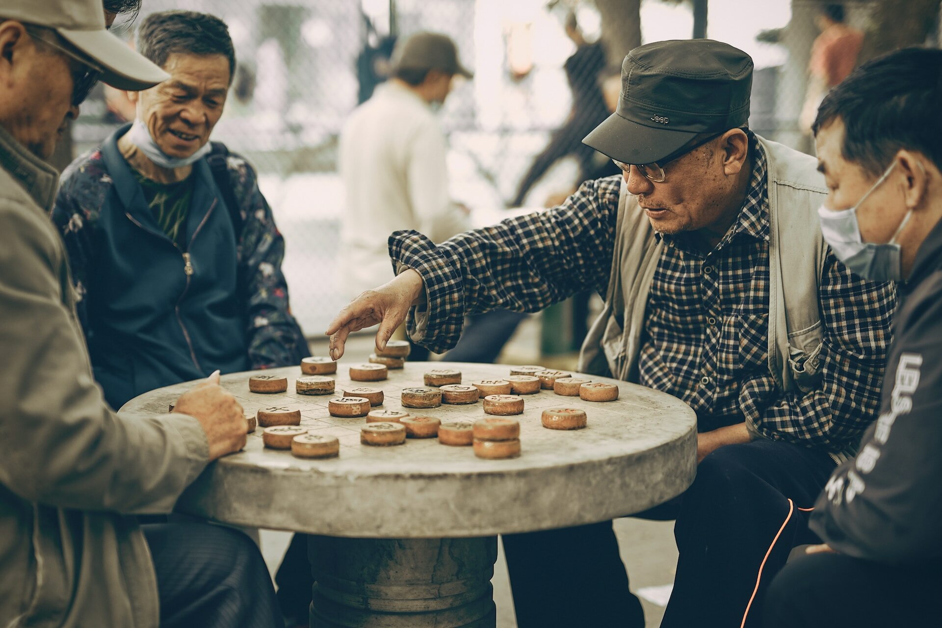 a group of men playing a cultural game talking about depression